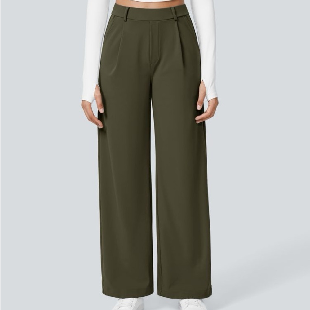 HALARA Flex Olive Wide Leg Pant